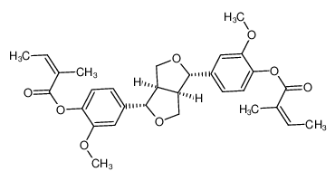 1428768-21-1 spectrum, (+)-4,4'-O-diangeloylpinoresinol