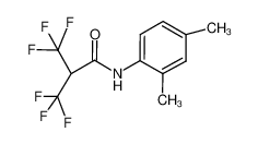 N-(2,4-dimethylphenyl)-3,3,3-trifluoro-2-(trifluoromethyl)propanamide (en)Propanamide, N-(2,4-dimethylphenyl)-3,3,3-trifluoro-2-(trifluoromethyl)- (en) 340138-23-0