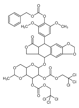 120472-01-7 structure, C43H40Cl6O19