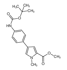 864076-02-8 spectrum, methyl 4-(4-((tert-butoxycarbonyl)amino)phenyl)-1-methyl-1H-pyrrole-2-carboxylate