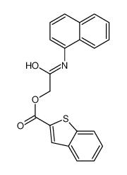 [2-(naphthalen-1-ylamino)-2-oxoethyl] 1-benzothiophene-2-carboxylate 6215-42-5