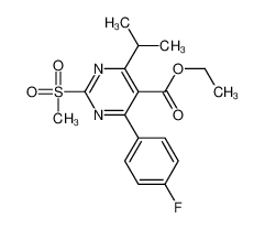 147118-28-3 spectrum, ethyl 4-(4-fluorophenyl)-2-methylsulfonyl-6-propan-2-ylpyrimidine-5-carboxylate