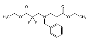 ethyl 3-[benzyl-(3-ethoxy-3-oxopropyl)amino]-2,2-difluoropropanoate 851314-55-1