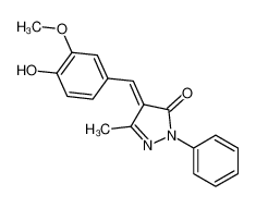 81836-90-0 4-[(E)-(3-methoxy-4-oxocyclohexa-2,5-dien-1-ylidene)methyl]-5-methyl-2-phenyl-1H-pyrazol-3-one