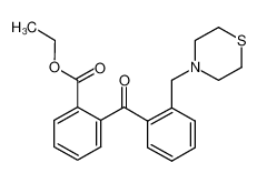 ethyl 2-[2-(thiomorpholin-4-ylmethyl)benzoyl]benzoate 898781-60-7