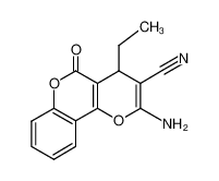 2-amino-4-ethyl-5-oxo-4H-pyrano[3,2-c]chromene-3-carbonitrile 499785-45-4