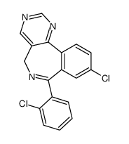 9-chloro-7-(2-chlorophenyl)-5H-pyrimido[5,4-d][2]benzazepine 76988-39-1