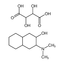 2,3-dihydroxybutanedioic acid,3-(dimethylamino)-1,2,3,4,4a,5,6,7,8,8a-decahydronaphthalen-2-ol 21399-71-3