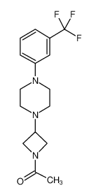 1-[3-[4-[3-(trifluoromethyl)phenyl]piperazin-1-yl]azetidin-1-yl]ethanone 223381-97-3