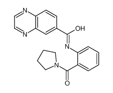 N-[2-(1-Pyrrolidinylcarbonyl)phenyl]-6-quinoxalinecarboxamide 603093-68-1