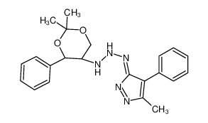 (3Z)-3-[[[(4R,5R)-2,2-dimethyl-4-phenyl-1,3-dioxan-5-yl]amino]hydrazinylidene]-5-methyl-4-phenylpyrazole 82823-58-3