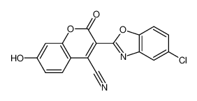 3-(5-氯-2-苯并噁唑基)-4-氰基-7-羟基香豆素