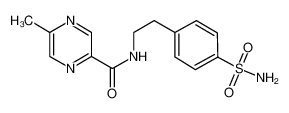 4-[β-(5-Methylpyrazinyl-2-carboxamido)ethyl]benzene Sulfonamide 33288-71-0