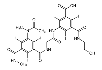 59017-64-0 structure, C24H21I6N5O8