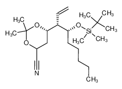 198955-19-0 (4S,5S,6R)-2,4-dihydroxy-6-(1,1-dimethylethyl)dimethylsiloxy-5-ethenyl-2,4-O-(1-methylethylidine)-undecanenitrile