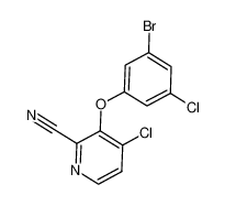 3-(3-bromo-5-chlorophenoxy)-4-chloropyridine-2-carbonitrile 1155847-61-2