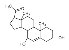 1-[(3S,7S,8S,9S,10R,13S,14S,17S)-3,7-dihydroxy-10,13-dimethyl-2,3,4,7,8,9,11,12,14,15,16,17-dodecahydro-1H-cyclopenta[a]phenanthren-17-yl]ethanone 30626-96-1