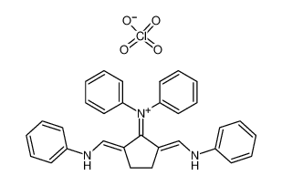 perchloric acid,N-[[2-(N-phenylanilino)-3-(phenyliminomethyl)cyclopent-2-en-1-ylidene]methyl]aniline 120929-15-9