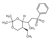 131967-58-3 (2S)-2-<(4S,5S)-5-Ethyl-2,2-dimethyl-1,3-dioxan-4-yl>propyl phenyl sulfone