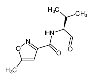 5-Methyl-isoxazole-3-carboxylic acid ((S)-1-formyl-2-methyl-propyl)-amide 828295-25-6