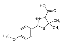 95576-30-0 2-(4-methoxyphenyl)-5,5-dimethyl-1,3-thiazolidine-4-carboxylic acid