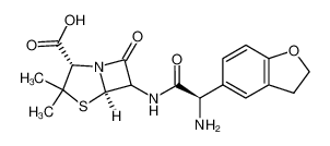 (2S,5R)-6-[(R)-2-Amino-2-(2,3-dihydro-benzofuran-5-yl)-acetylamino]-3,3-dimethyl-7-oxo-4-thia-1-aza-bicyclo[3.2.0]heptane-2-carboxylic acid