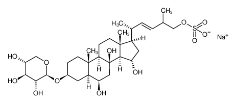 1172640-57-1 (20R,22E)-3-O-(β-D-xylopyranosyl)-24-nor-5α-cholest-22-ene-3β,6β,8,15α,26-pentaol-26-sulfate sodium salt