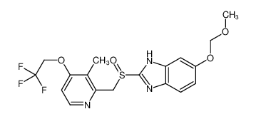 6-(methoxymethoxy)-2-[[3-methyl-4-(2,2,2-trifluoroethoxy)pyridin-2-yl]methylsulfinyl]-1H-benzimidazole 1184993-29-0