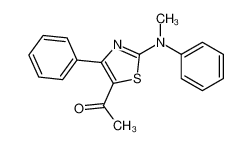 111753-03-8 1-[2-(N-methylanilino)-4-phenyl-1,3-thiazol-5-yl]ethanone
