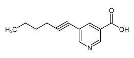 5-hex-1-ynylpyridine-3-carboxylic acid 306935-31-9