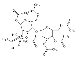 [(3S,4R,5S,6S)-5-acetamido-4,6-diacetyloxy-3-[(2S,3S,4S,5S)-3,4,5-triacetyloxy-6-(acetyloxymethyl)oxan-2-yl]oxyoxan-2-yl]methyl acetate 73208-61-4