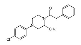 1-[4-(4-chlorophenyl)-2-methylpiperazin-1-yl]-2-phenylethanone 89007-21-6