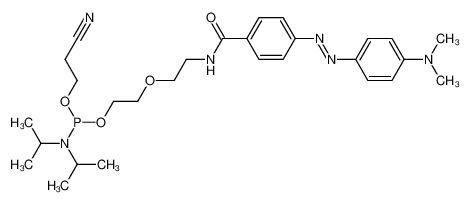 247059-51-4 Diisopropyl-phosphoramidous acid 2-cyano-ethyl ester 2-{2-[4-(4-dimethylamino-phenylazo)-benzoylamino]-ethoxy}-ethyl ester