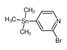 697300-77-9 structure, C8H12BrNSn