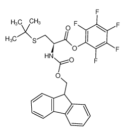 芴甲氧羰基-S-叔丁基-L-半胱氨酸五氟苯基脂