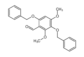 2,4-dimethoxy-3,6-bis(phenylmethoxy)benzaldehyde 89328-99-4