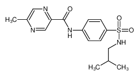 N-[4-(Isobutylsulfamoyl)phenyl]-5-methyl-2-pyrazinecarboxamide