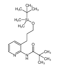 N-[3-[3-[tert-butyl(dimethyl)silyl]oxypropyl]pyridin-2-yl]-2,2-dimethylpropanamide 1228665-70-0
