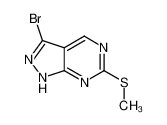 1306829-95-7 3-bromo-6-methylsulfanyl-2H-pyrazolo[3,4-d]pyrimidine