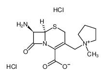 (6S,7R)-7-amino-3-[(1-methylpyrrolidin-1-ium-1-yl)methyl]-8-oxo-5-thia-1-azabicyclo[4.2.0]oct-2-ene-2-carboxylate,hydrochloride 780810-20-0