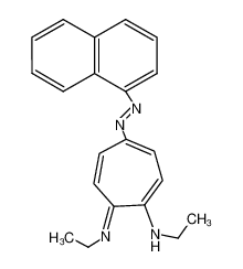 N-Ethyl-7-(ethylimino)-4-(naphthalen-1-yldiazenyl)cyclohepta-1,3,5-trien-1-amine