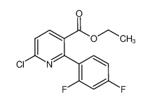 ethyl 6-chloro-2-(2,4-difluorophenyl)pyridine-3-carboxylate 745833-19-6