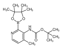 tert-butyl N-[4-methyl-2-(4,4,5,5-tetramethyl-1,3,2-dioxaborolan-2-yl)pyridin-3-yl]carbamate 1310385-05-7