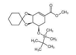 949159-78-8 spectrum, methyl (3S,4S,5R)-5-O-tert-butyldimethylsilyl-3,4-O-cyclohexylidene-3,4,5-trihydroxy-1-cyclohexene-1-carboxylate