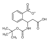 3-[(2-methylpropan-2-yl)oxycarbonylamino]-3-(2-nitrophenyl)propanoic acid 206537-28-2