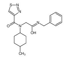 N-[2-(Benzylamino)-2-oxoethyl]-N-(4-methylcyclohexyl)-1,2,3-thiad iazole-4-carboxamide