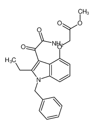 (3-AMINOOXALYL-1-BENZYL-2-ETHYL-1H-INDOL-4-YLOXY)-ACETIC ACID METHYL ESTER