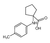 1-(4-methylanilino)cyclopentane-1-carboxylic acid 861317-20-6