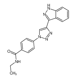 N-ethyl-4-[4-(1H-indazol-3-yl)-1H-1,2,3-triazol-1-yl]benzamide