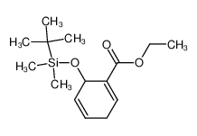 6-(tert-Butyl-dimethyl-silanyloxy)-cyclohexa-1,4-dienecarboxylic acid ethyl ester